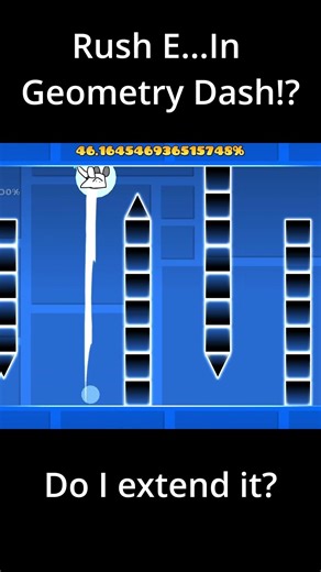 rush E... in Geometry Dash!? #gd #geometrydash #shorts