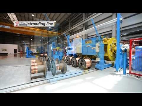 High voltage cable plant : POURTIER stranding line