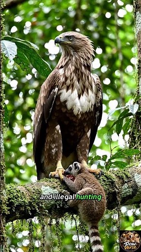 The Philippine Eagle Is Fighting for Survival 🦅🇵🇭 #Wildlife #EndangeredAnimals