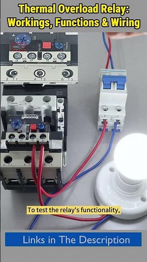 Thermal Overload Relay: Workings, Functions & Wiring #shorts #thermal #overload #relay