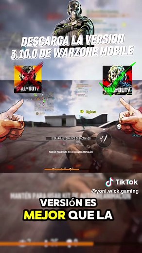 Así puedes descargar la versión 3.10.0 compatible con muchos más dispositivos. #warzonemobile #callofduty #warzone #warzoneclips