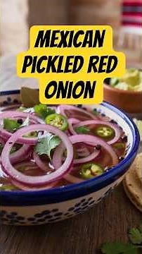 Mexican Pickled Red Onion Recipe 🧅 | Quick & Easy Authentic Condiment #MexicanPickledOnion
