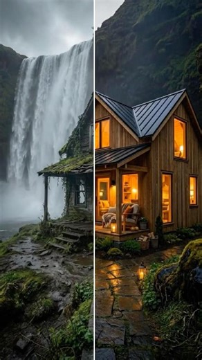 Creepy Wooden House Transform into Cozy and Beautiful House using AI Power ✨ #shorts #viralshort