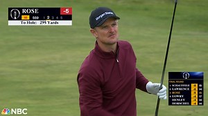 Justin Rose's massive 309-yard driver off the deck leads to birdie at The Open