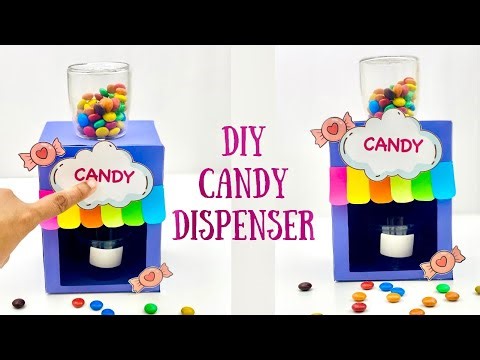 How To Make Paper Candy Dispenser / How to Make dispenser With Paper At Home / Paper Craft