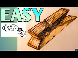 How To Draw A Clothing Peg Step By Step for Beginners| Easy Way To Draw A Peg | Easy Drawing Ideas