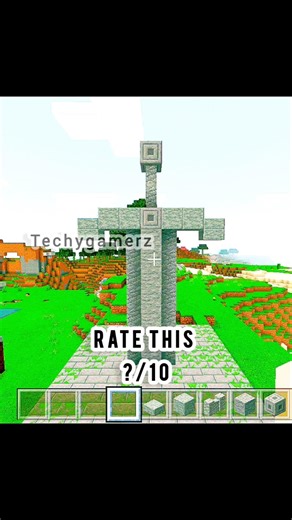 “Giant Sword Statue! ⚔️😱 | #minecraft #MinecraftShorts #shorts #shortvideo #ytshorts #trending