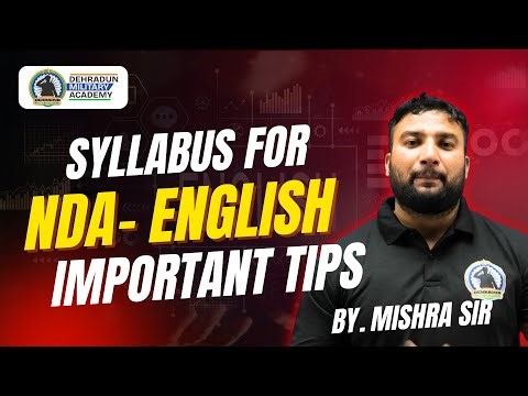 NDA English Syllabus 2025 | Complete English Syllabus Breakdown | NDA Exam Preparation | DMA