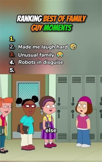 Ranking Family Guys Moment pt1 #familyguy #animation #comedy