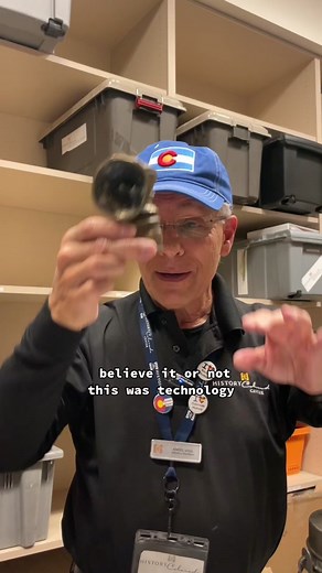 Take a look at what miners used for light before headlamps were invented in this Educational Excavation with Angel! #history #museum #colorado #historytok #museumtok #historylesson #artifact #mininghistory