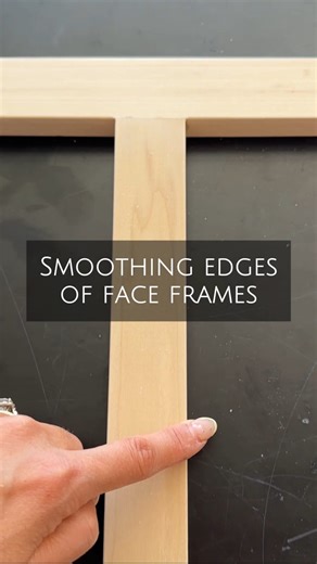Natalie Park | DIY, Builds & Design on Instagram: "Softening the inner edges of face frames is a must-do step for me! 🙌🏼 Using this mini 1/16” roundover router bit is my fav way to do it as it is quick and gives consistent smooth to the touch edges. Also, because the bearing is so tiny on this router bit, it can get the inside corners too without having to go back and hand sand them down. 👍🏼 I first discovered this router bit from Christian @tiernowoodworking ! His work is impeccable and I’v