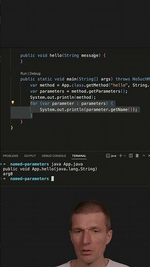 Named Method Parameters and javac #java #shorts