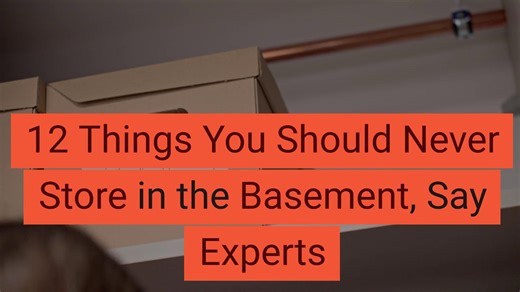 12 things you should never store in the basement, say experts