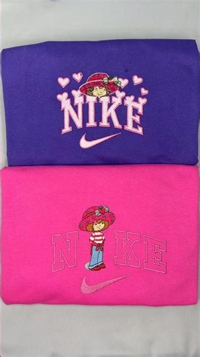 Strawberry shortcake🍓🎀 #embroidery #art #strawberryshortcake #cuteclothing #subscribe