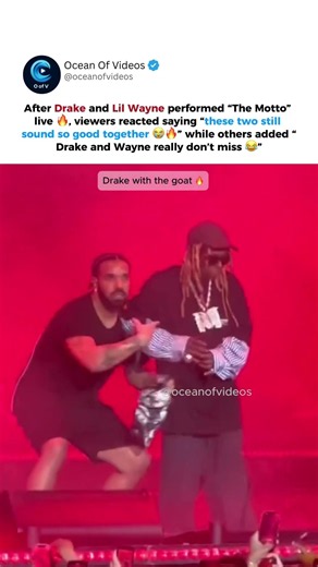 Drake And Lil Wayne Performing “The Motto” Was Too Good 😂🔥 #Viral
