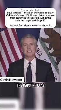 Gov. Gavin Newsom is asked about the latest battle over California’s new congressional maps