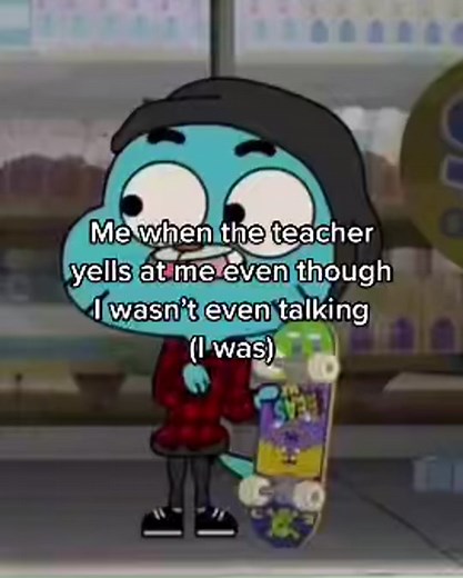 #school #fyp @slash | gumball offended scene