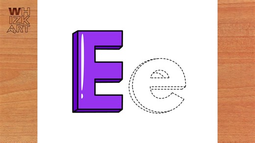 How to Draw a Cool 3D Letter E | Tracing Letter #howtodraw #easydrawing #drawing #drawingtutorial