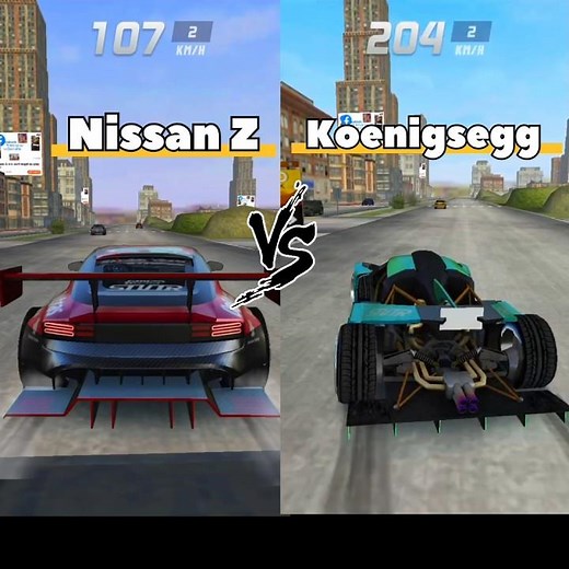 Nissan Z Vs Koenigsegg 💥🥵 || EXTREME CAR DRIVING SIMULATOR || SIMULATOR CAR RACING ||