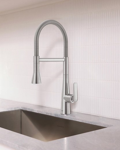 Available in unique two-tone and solid finishes, the Aspirations Semi-Pro Kitchen Faucet can tackle every task with ease. Easily toggle between the three distinct sprays: Stream, Blast Spray and Gentle Rinse. Which finish is your favorite? https://brnw.ch/21wYpcg | American Standard