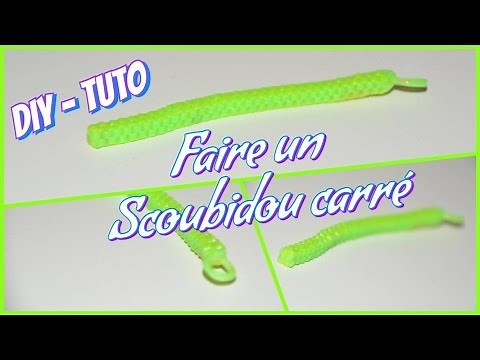 • DIY ⎟Tuto ⎟Faire un Scoubidou Carré à 4 fils •