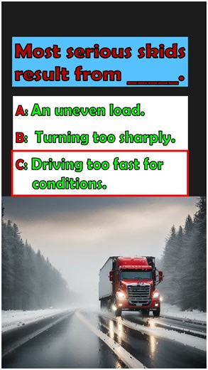 CDL Test Prep: "Preventing Serious Skids" #passing #safely #automobile #trucking #truckdriver #facts