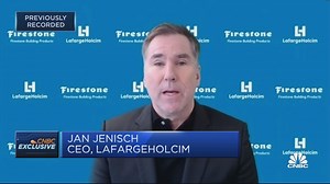 LafargeHolcim CEO: $3.4 billion acquisition of Firestone is timed well