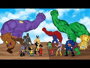 Evolution Of Team HULK, SpiderMan Vs Evolution Of THANOS & Superheroes: Back From The Dead Secret