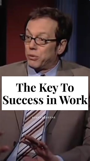 Robert Greene on Instagram: "The people who get really far in life actually enjoy their work. #robertgreene #psychology #mastery"