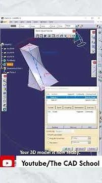 Catia V5 Mutli-section solid in 2 minutes !!! #catiav5 #3dmodeling #cad #tutorial