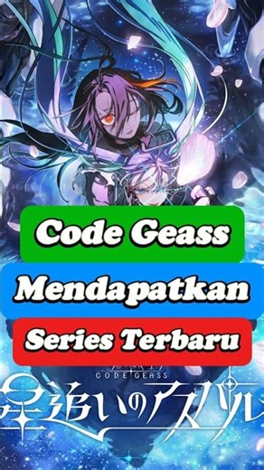 Code Geass Gets a New Series #codegeass