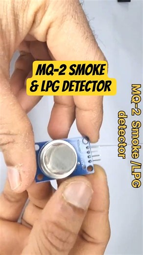 MQ-2 Smoke and LPG detector #shorts #electronics #electrical #arduinoproject #ytshorts