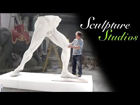 Hand Carving Classical Legs Statue - Polystyrene / Styrofoam by Sculpture Studios