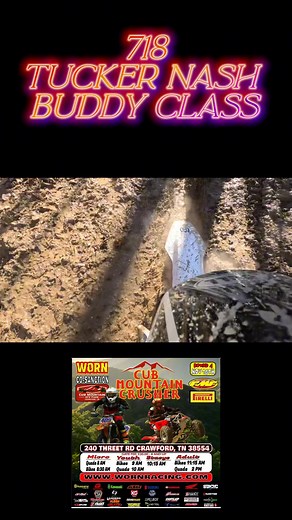 1.9K views | #xcracing Tucker Nash FOUND THE MUD!!! WORN Racing round 3 Cub Mountain ATV Park & Campground #fyp #dirtbike #foryouシ #motorsport #viral #trending #racing #moto #mud #stuck | Dowler Motorsports | Facebook
