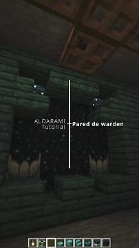 How to build a warden wall in minecraft tutorial in one minute #Shorts