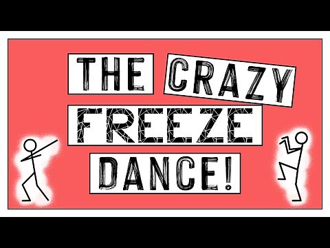 PE Warm Up Games - The Crazy Freeze Dance