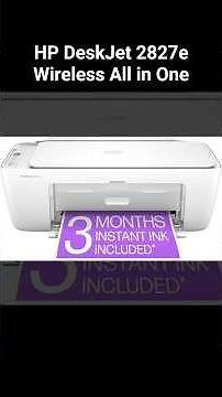 HP DeskJet 2827e Wireless All in One Color Inkjet Printer, Scanner, Copier, Best Home Printer