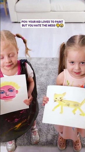 The best hack for messy play time 🧒🧼 #parenthacks #useful