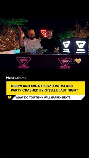 3.7K views | Last night on Love Island Malta, the G7 party with DJs Debrii and Miggy turned into an intriguing evening when Giselle made a surprise entrance. Giselle crashed the party and left us all on a cliffhanger. The islanders looked like they were finally letting go of the stress, but it’s back to the drama tonight. What do you think is going to happen is the next episode? #MaltaDaily | Malta Daily | Facebook
