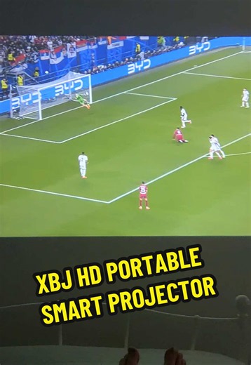 XBJ HD Smart Projector for Football — 200-inch Portable Projector