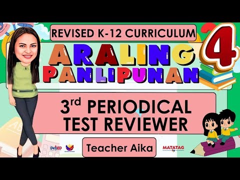 AP 4 GRADE 4 Quarter 3 THIRD Periodical Test Reviewer #grade4#revisedk12curriculum#teacheraika