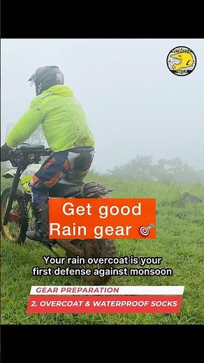 Get good rain gear this monsoon. Being comfortable on the bike means more focus! 🎯 #raingear