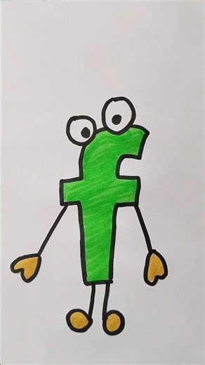 How to Write Letter f #alphabet #abcd #kidstvforfun #coloring #funny #trending #drawing #satisfying
