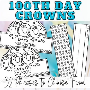 100th Day of School Hat, 100th Day Crown, 100 Days Smarter Printable Activity