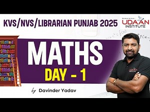 KVS AND NVS TIER-1 || MATHS || LIBRARIAN 2025 || BY DAVINDER YADAV
