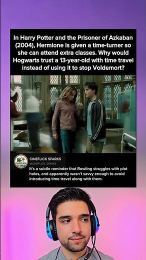 In Harry Potter and the Prisoner of Azkaban (2004), Hermione is given a time-turner so she can
