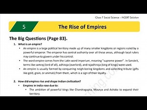 The Rise of Empires | Question Answer | Social Science Class 7 | New NCERT | Chapter 5