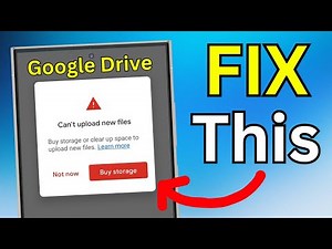 How to FIX Google Drive Storage Full Problem (100% Working)