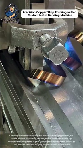 Precision Copper Strip Forming with a Custom Metal Bending Machine