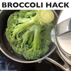 18K views · 31 reactions | Broccoli Hack 復 Sharing this old vid again as I love this hack! Did you know that you can cook a full head of broccoli whole. Then just chop off the stalks when cooked. Saves all that mess of chopping it up raw. | My Fussy Eater | Facebook